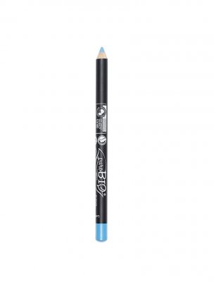 puroBIO cosmetic ekologisk eyeliner kajal ljusblå light blue
