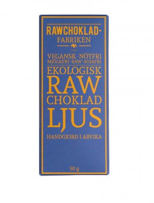Rawchokladfabriken ekologisk vegan choklad Ljus