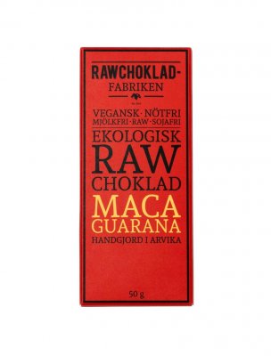 Rawchokladfabriken ekologisk vegan choklad nötfri maca guarana