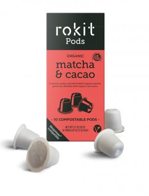 Rokit matcha kakao cacao latte pod för nespresso