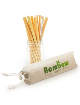 Bambaw sugrör i bambu