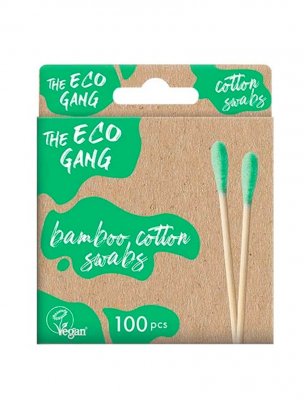 The Eco gang plåster bomullspinnar tops bambu ekologisk