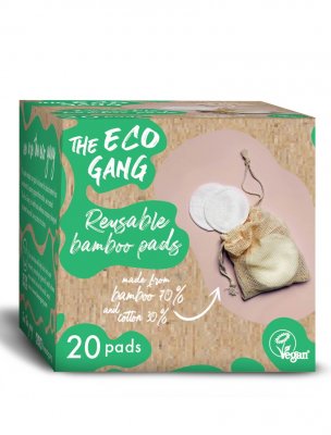 The Eco gang plåster make up pads smink rondeller bambu ekologisk bomull hållbara