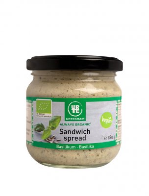 Urtekram vegan basilika sandwich spread