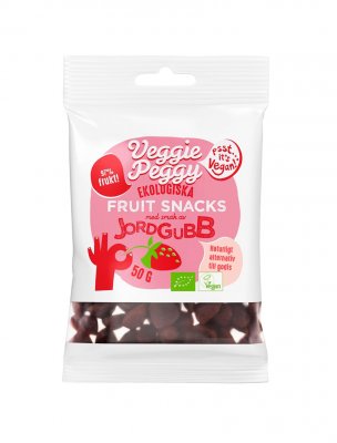 Veggie peggy fruit snacks jordgubb vegan ekologiskt