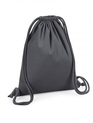 Ekologisk gympapåse / ryggsäck, Graphite Grey - Westford Mill