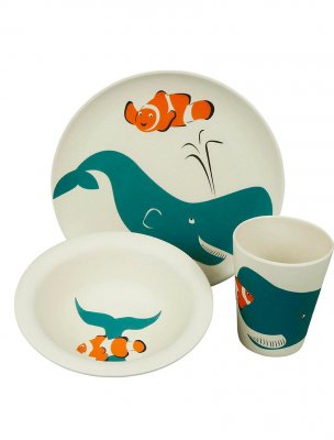 Zuperzozial matset i bambu hungry whale